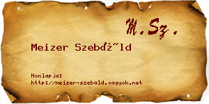 Meizer Szebáld névjegykártya